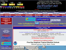 Tablet Screenshot of jaxweather.net